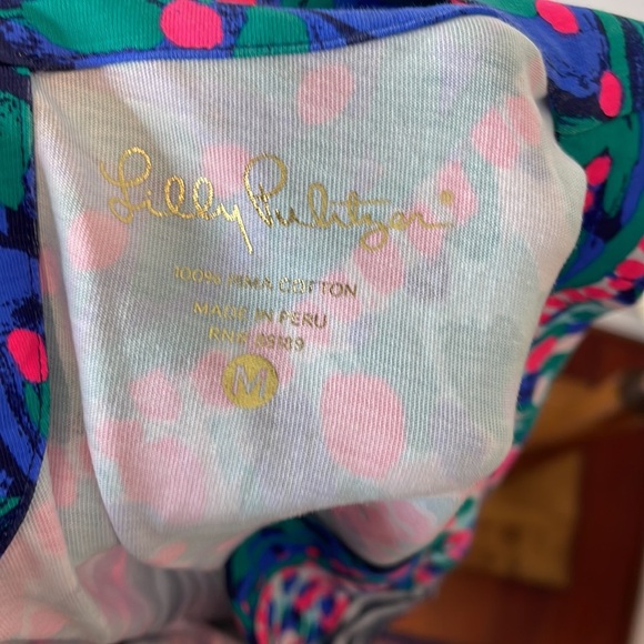 Lilly Pulitzer Bay Dress in Bright Navy Island Medallion Stripe Size Medium - Picture 10 of 11